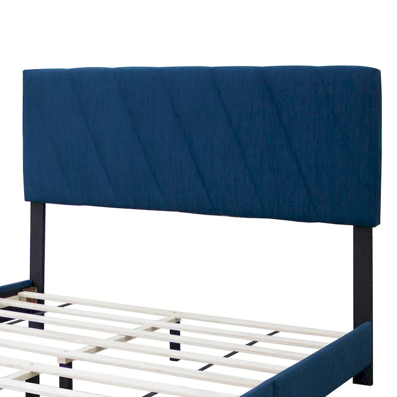 Letto imbottito moderno regolabile queen-size