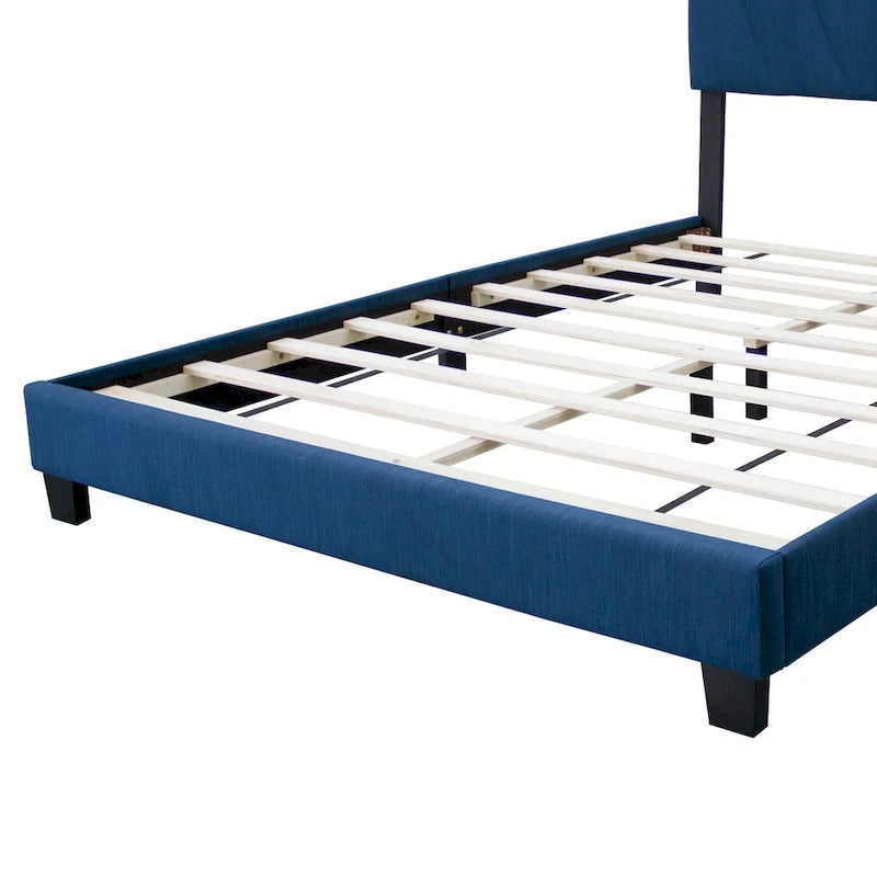 Letto imbottito moderno regolabile queen-size