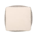 Pouf a cubo in cotone Boven, realizzato a mano, di Christopher Knight Home