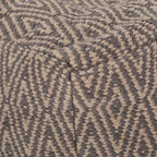 Pouf a cubo in cotone Boven, realizzato a mano, di Christopher Knight Home