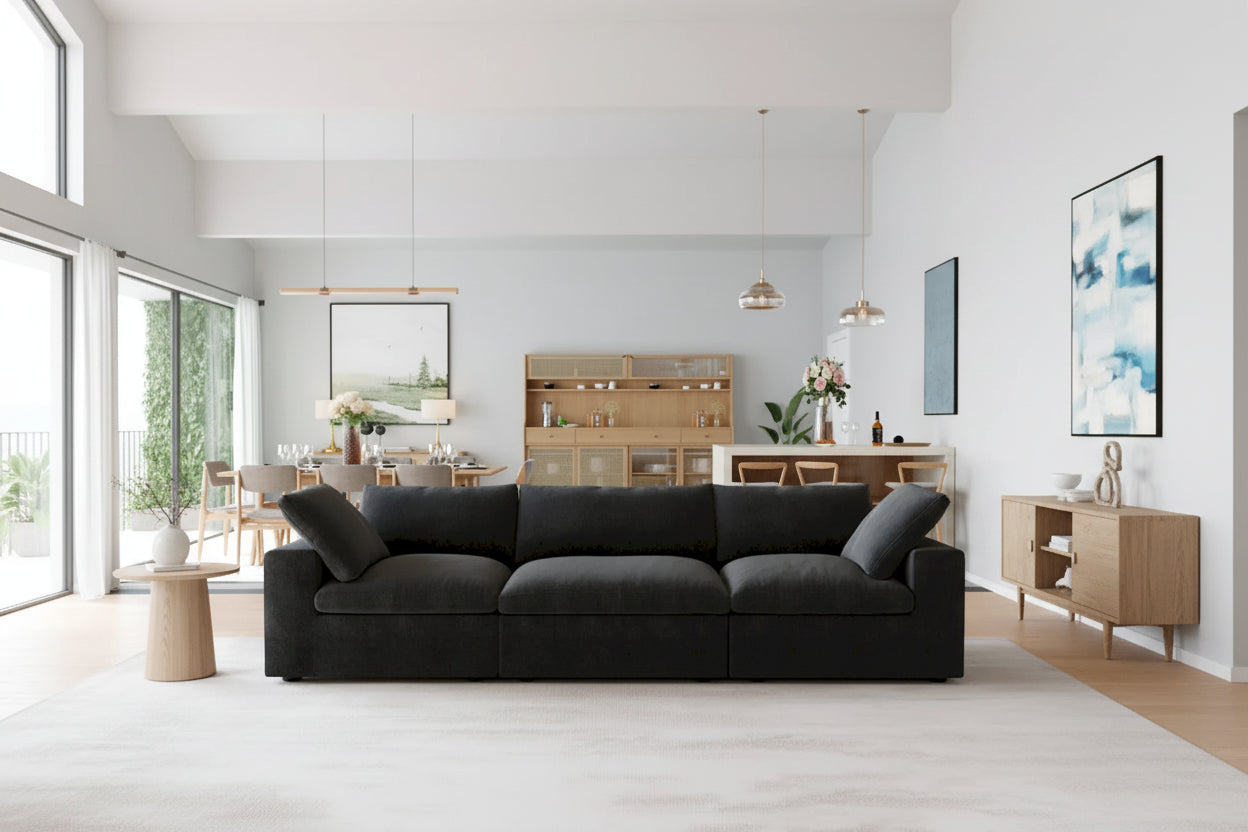 Modern Modular Convertible Sectional Sofa Couch for Living Room