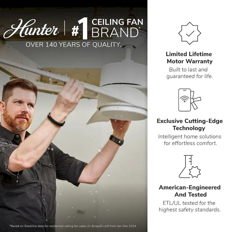 Ventilatore da soffitto per esterni a mulino a vento Downtown da 72" e controllo a parete - Adatto ad ambienti umidi - Industriale, moderno - ENERGY STAR!