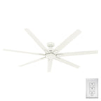 Ventilatore da soffitto per esterni a mulino a vento Downtown da 72" e controllo a parete - Adatto ad ambienti umidi - Industriale, moderno - ENERGY STAR!
