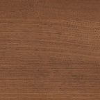 Struttura letto Sarita Mid-Century Modern in legno di frassino con finitura noce