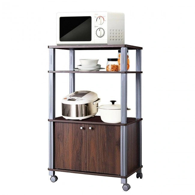 Supporto per microonde su ruote - 23,5 x 15,5 x 38,5 (L x P x A)