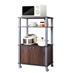 Supporto per microonde su ruote - 23,5 x 15,5 x 38,5 (L x P x A)