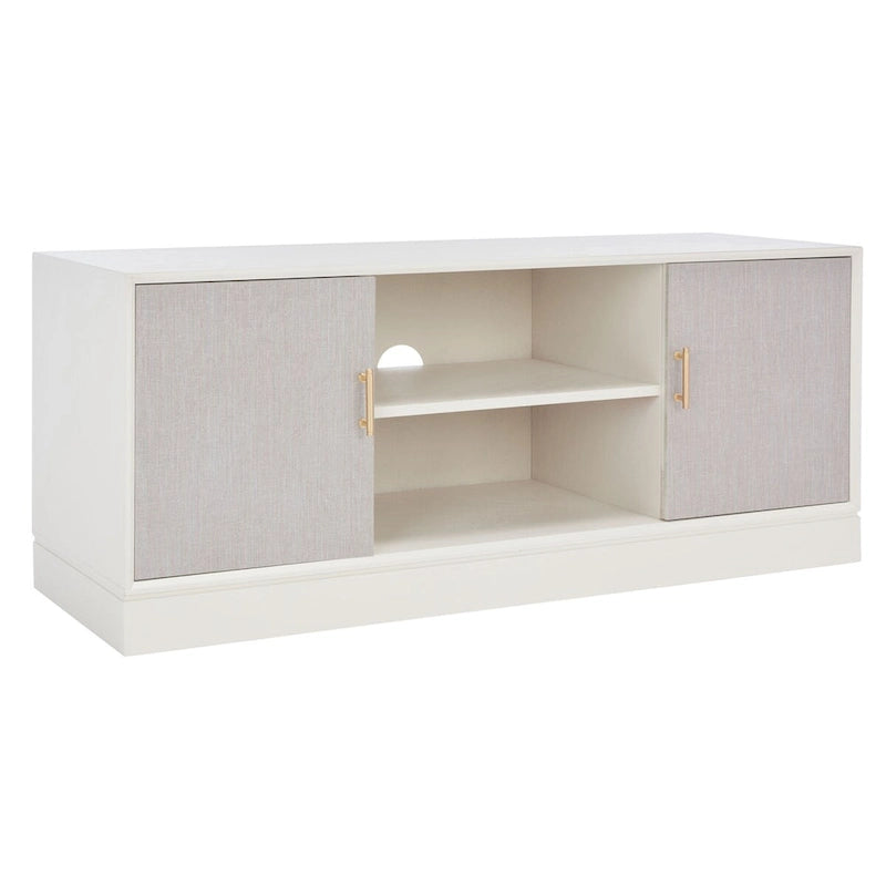 Burghilde 2 Door 1 Shelf Media Stand - 47 W x 16 D x 20 H - 47Wx16Dx20H