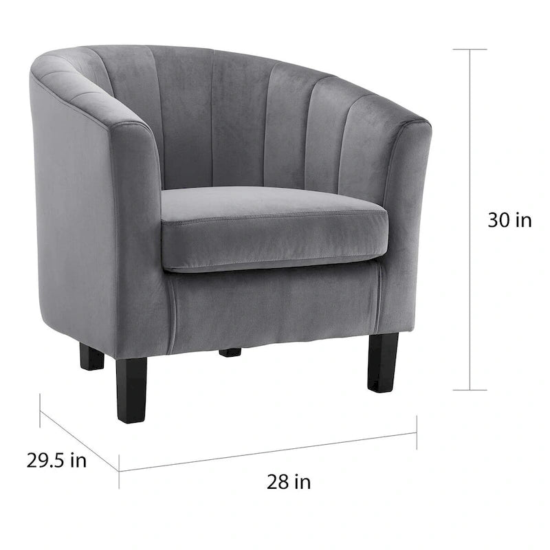 Poltrona Silver Orchid Streitmann in Velluto Trapuntato a Canali (Set di 2)
