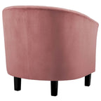 Poltrona Silver Orchid Streitmann in Velluto Trapuntato a Canali (Set di 2)