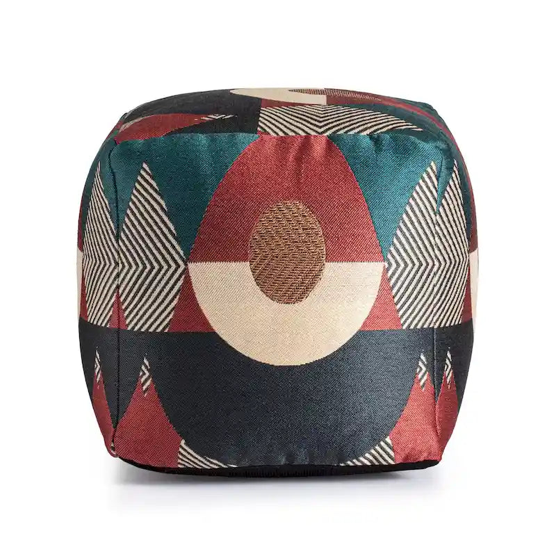 Jani Martinique Pouf ottomano quadrato da interno/esterno 45 x 45 x 45 cm