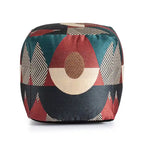 Jani Martinique Pouf ottomano quadrato da interno/esterno 45 x 45 x 45 cm