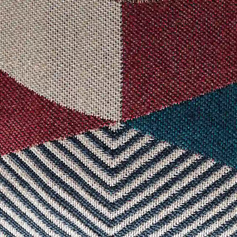 Jani Martinique Pouf ottomano quadrato da interno/esterno 45 x 45 x 45 cm
