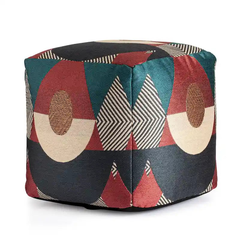 Jani Martinique Pouf ottomano quadrato da interno/esterno 45 x 45 x 45 cm