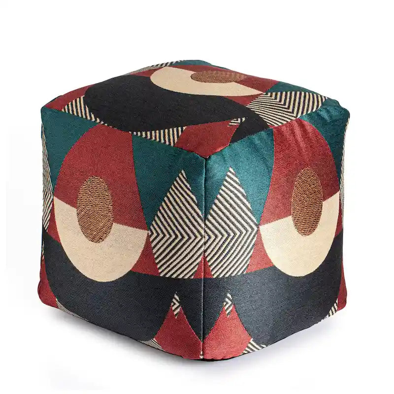Jani Martinique Pouf ottomano quadrato da interno/esterno 45 x 45 x 45 cm
