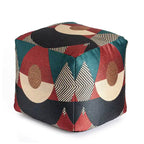 Jani Martinique Pouf ottomano quadrato da interno/esterno 45 x 45 x 45 cm