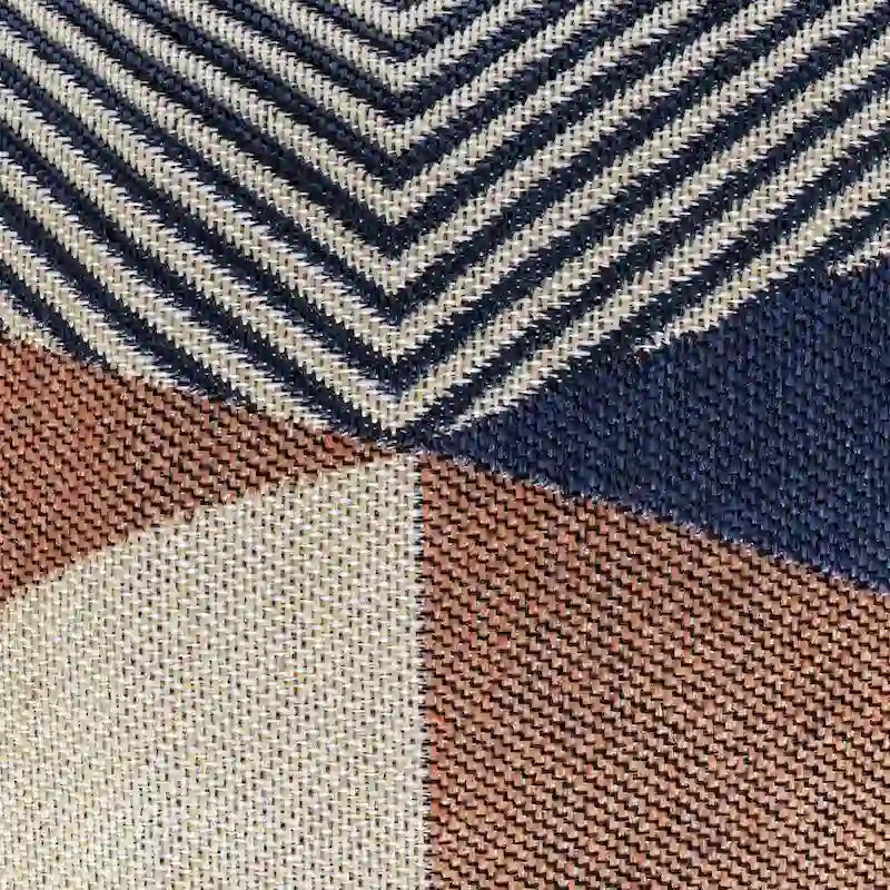 Jani Martinique Pouf ottomano quadrato da interno/esterno 45 x 45 x 45 cm