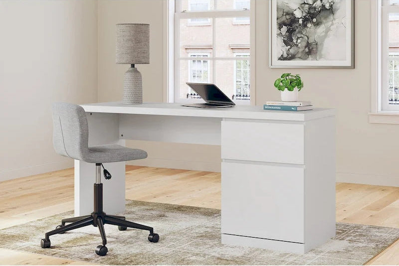 Signature Design by Ashley Onita White 60 Home Office Desk